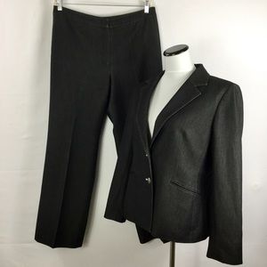 Kasper Charcoal Gray Pantsuit